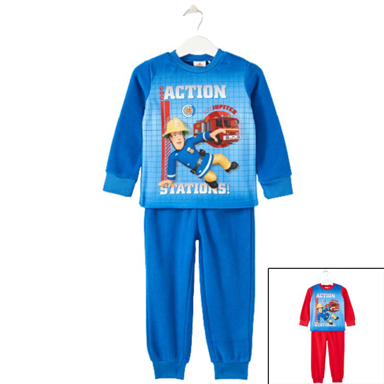 Picture of 4153 FIREMAN SAM THERMAL FLEECY TWO PIECE PYJAMA